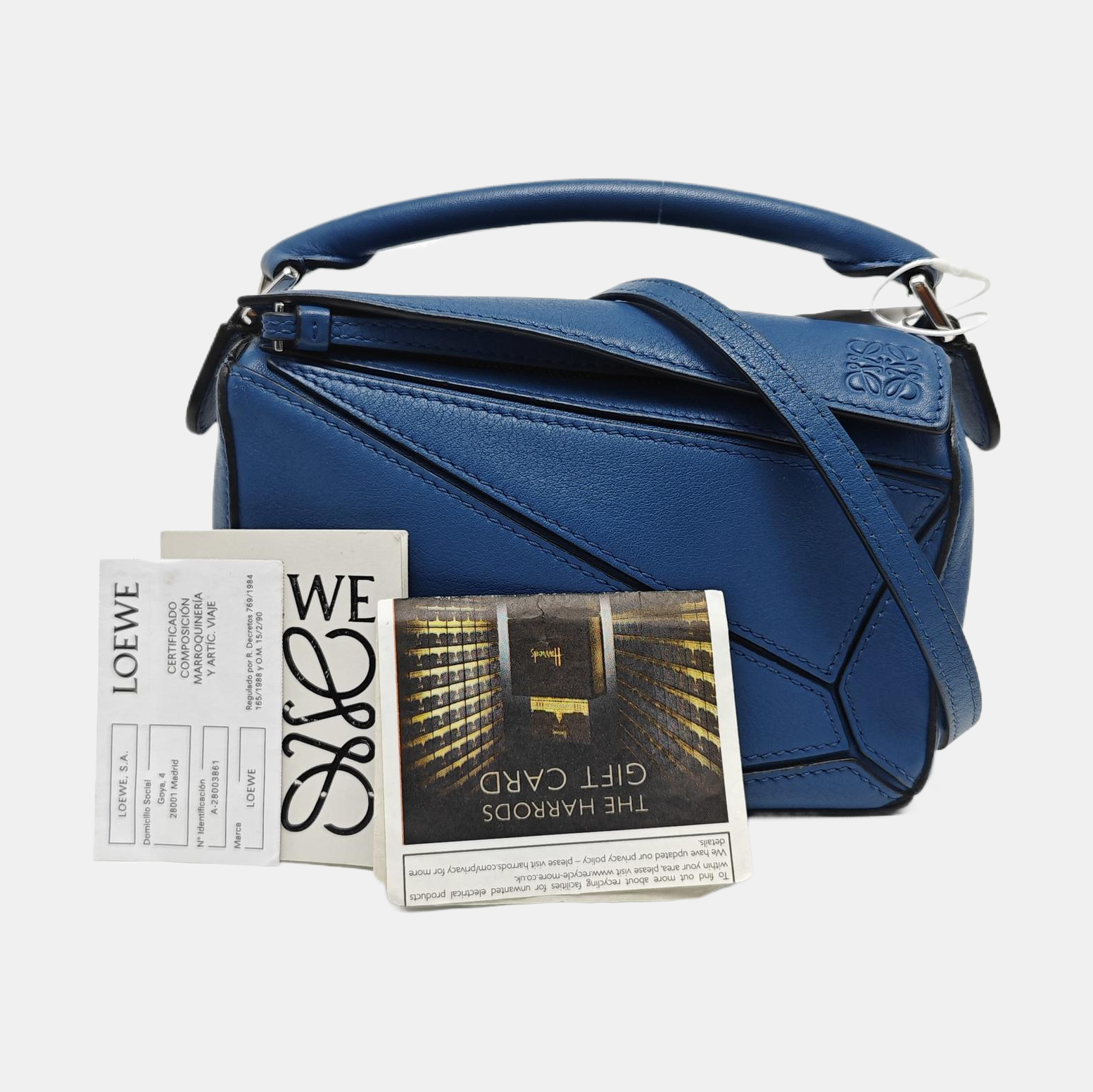 Puzzle Mini Calfskin Blue