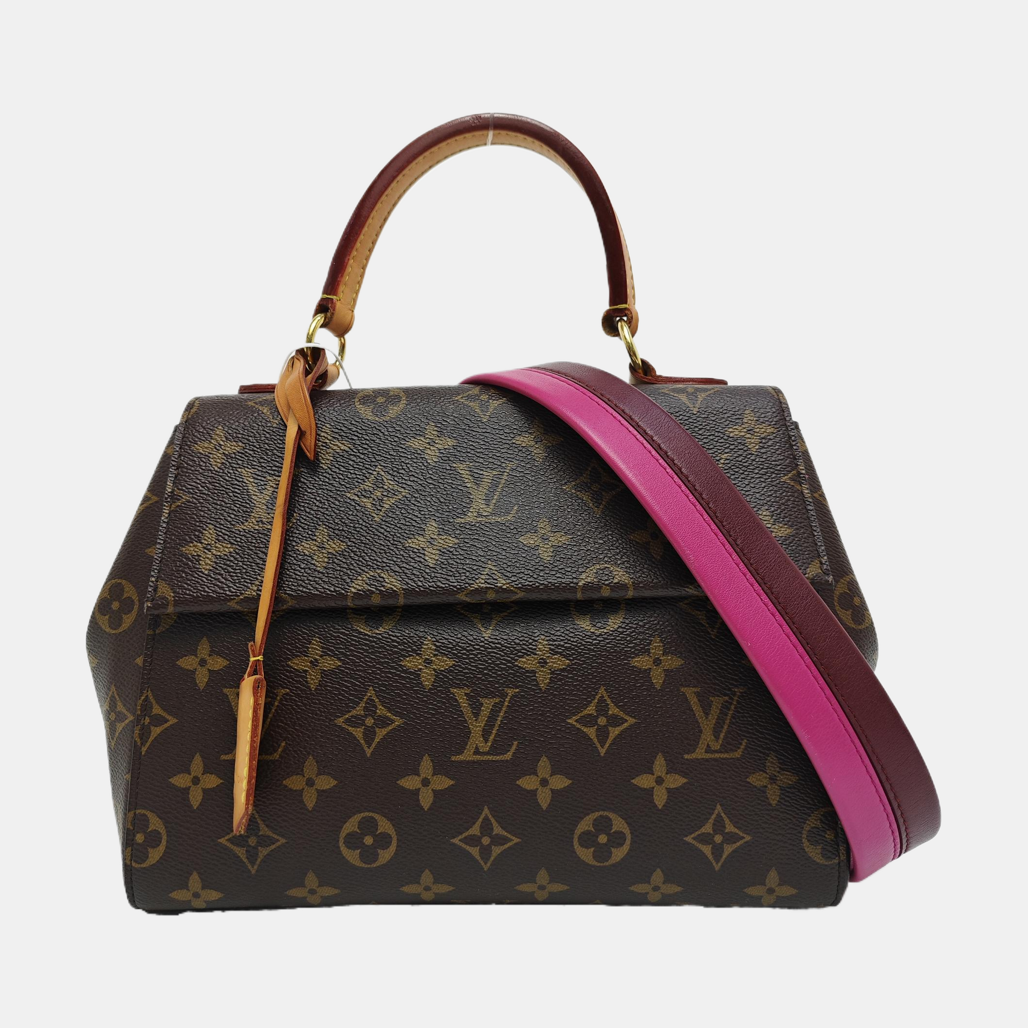 CLUNY PM Monogram Coated Canvas Brown
