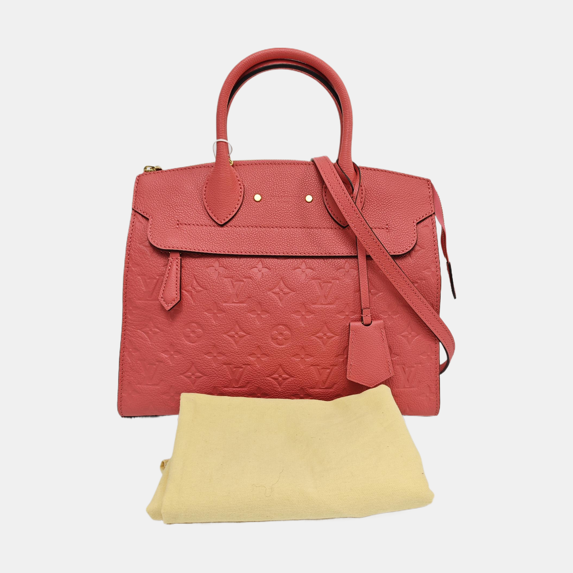 PONNEUF MM Monogram Calfskin Pink