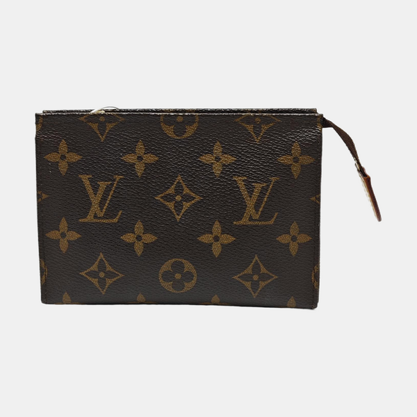 TOILET POCKET 15 Monogram Coated Canvas Brown