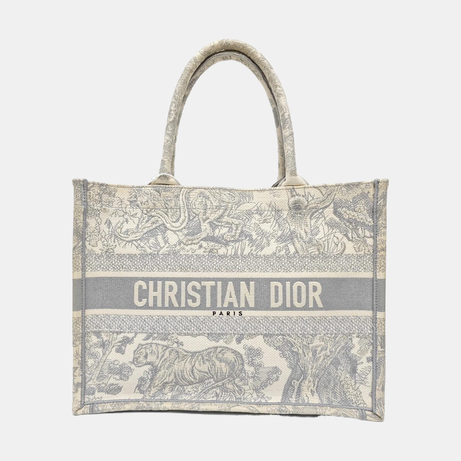 Book Tote Medium Fabric Gray