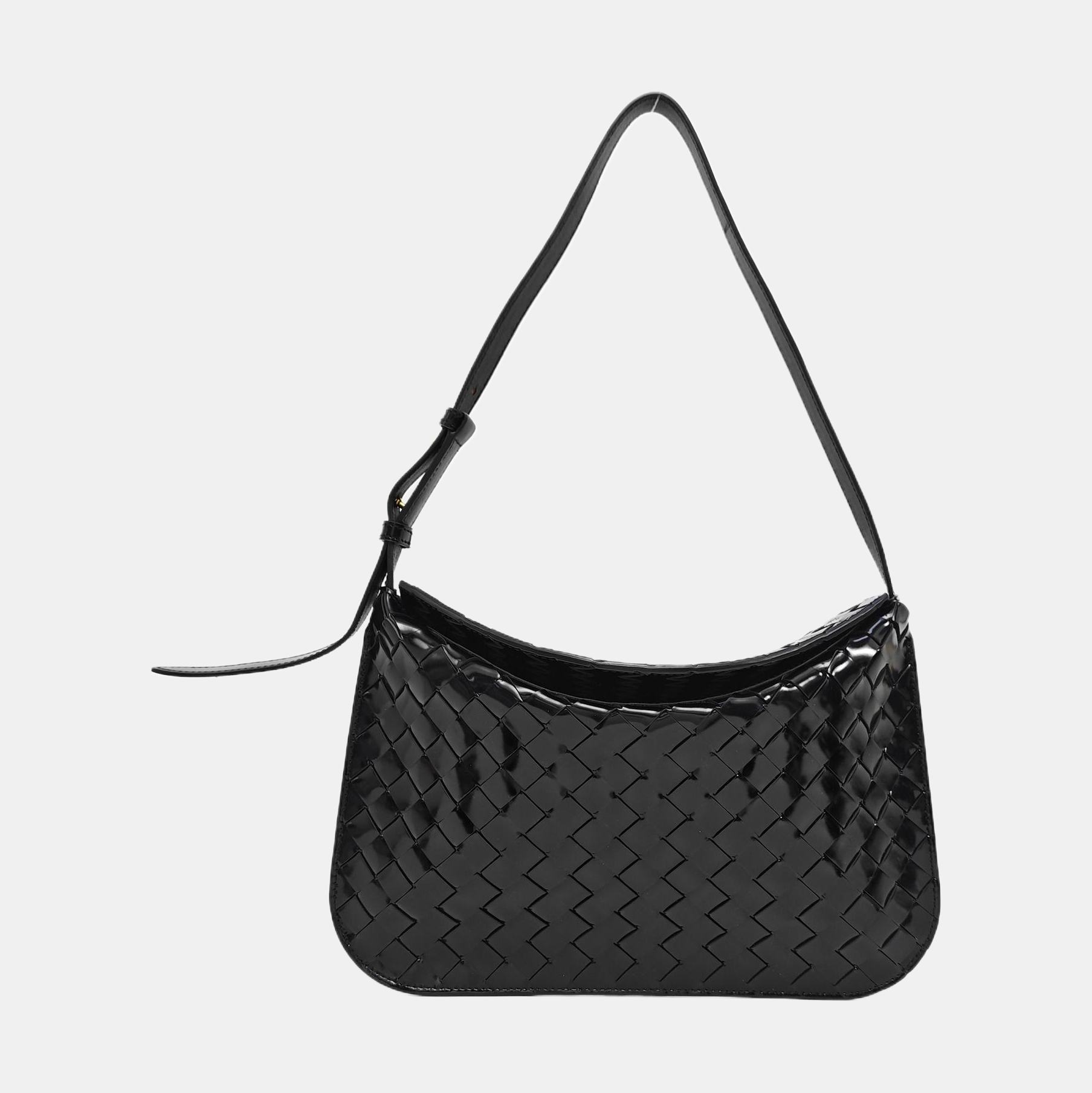 Intrecciato Patent Leather Black
