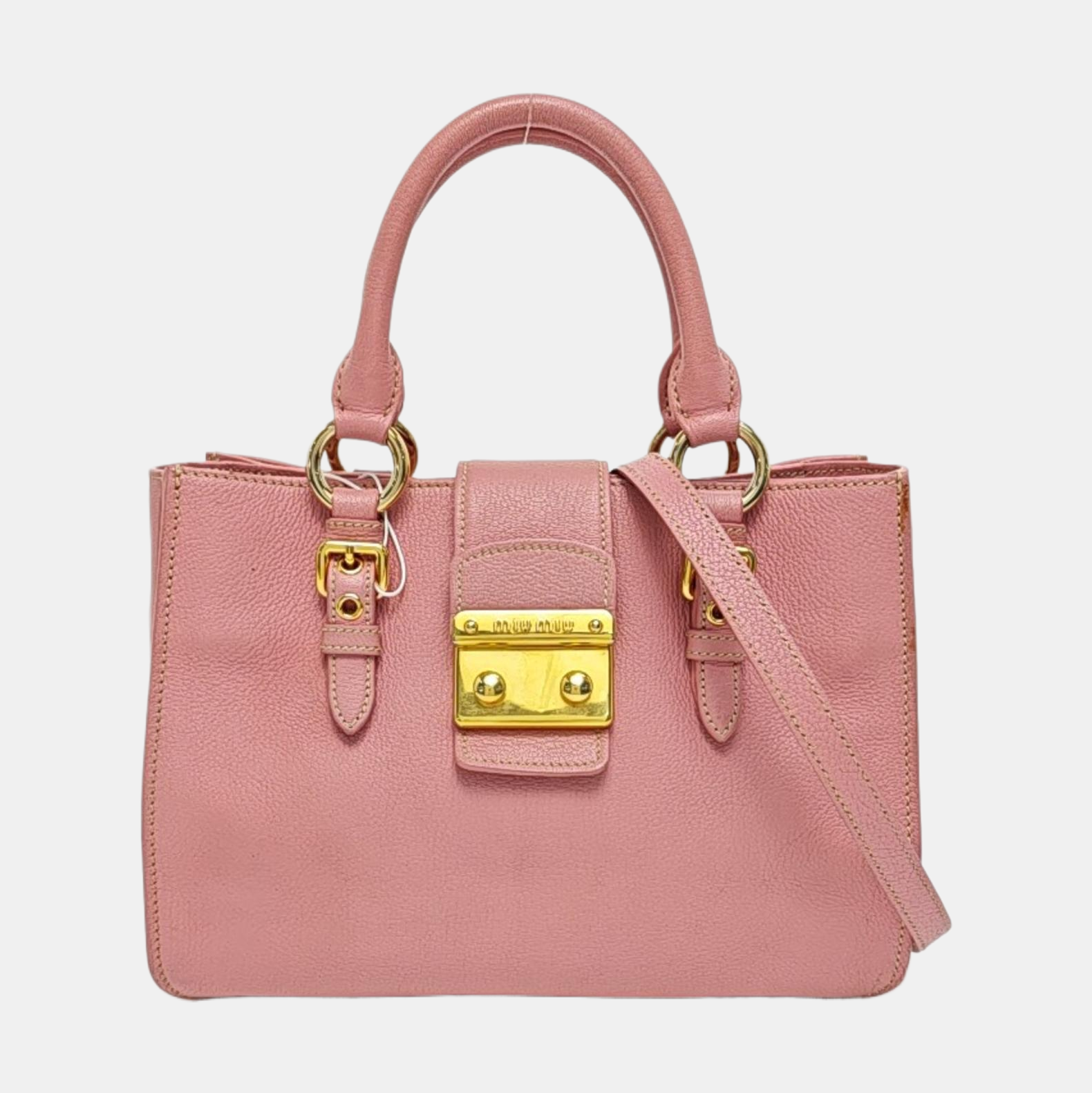 Calfskin Shoulder Bag Pink
