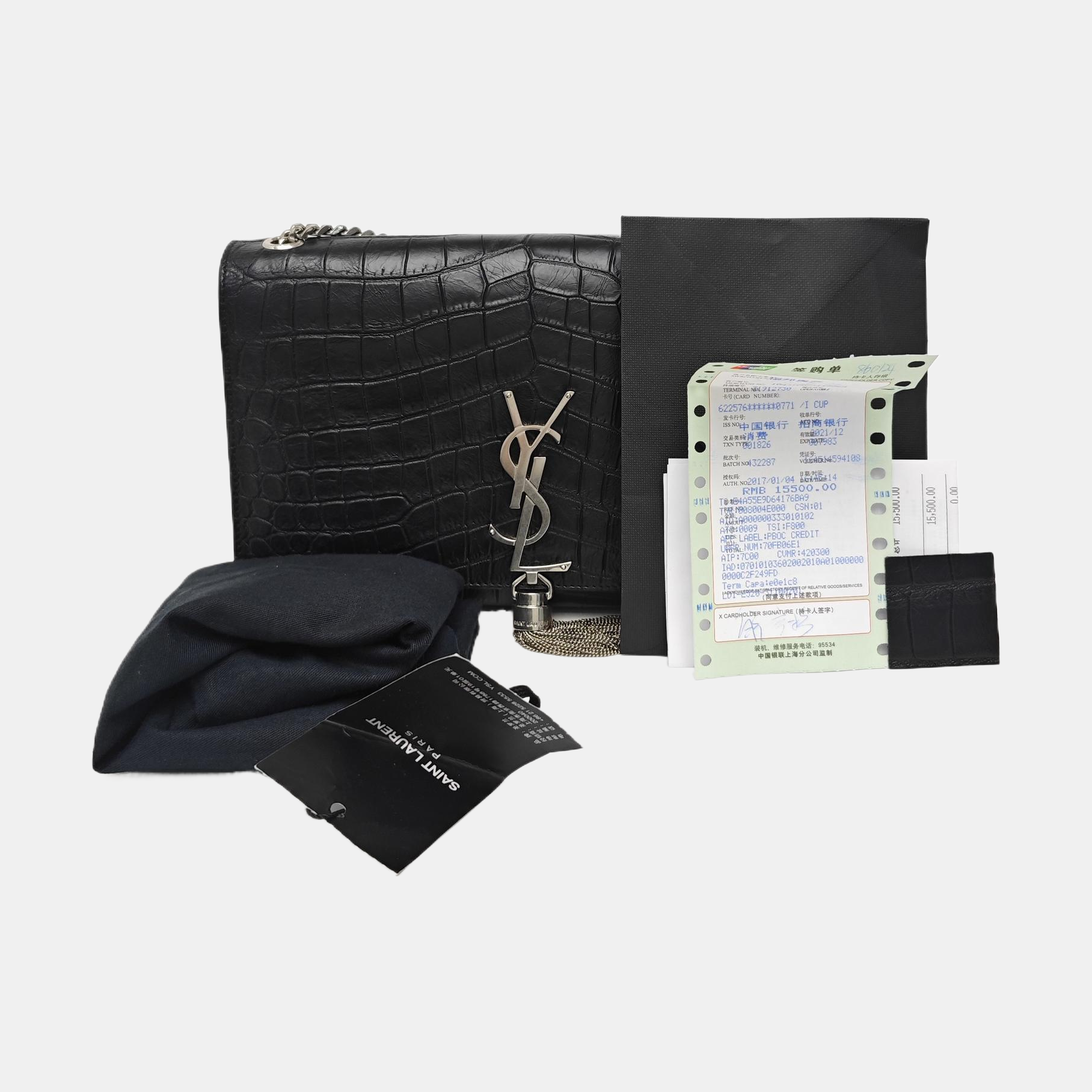 KATE Medium Calfskin Black