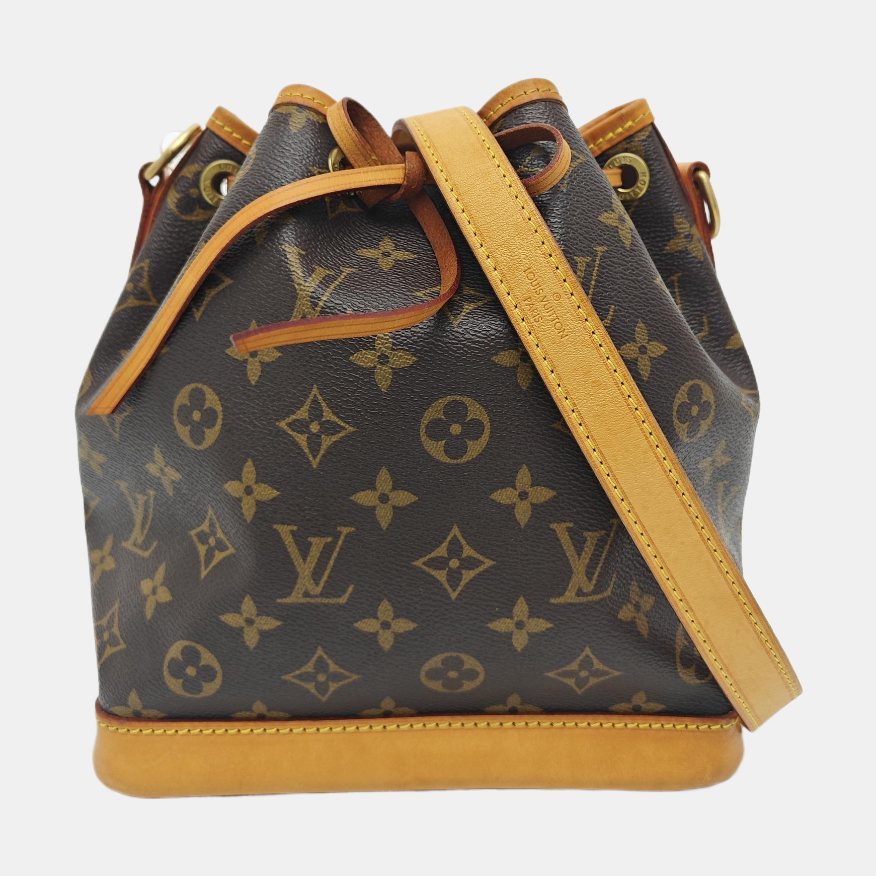 NOÉ BB Monogram Coated Canvas Brown
