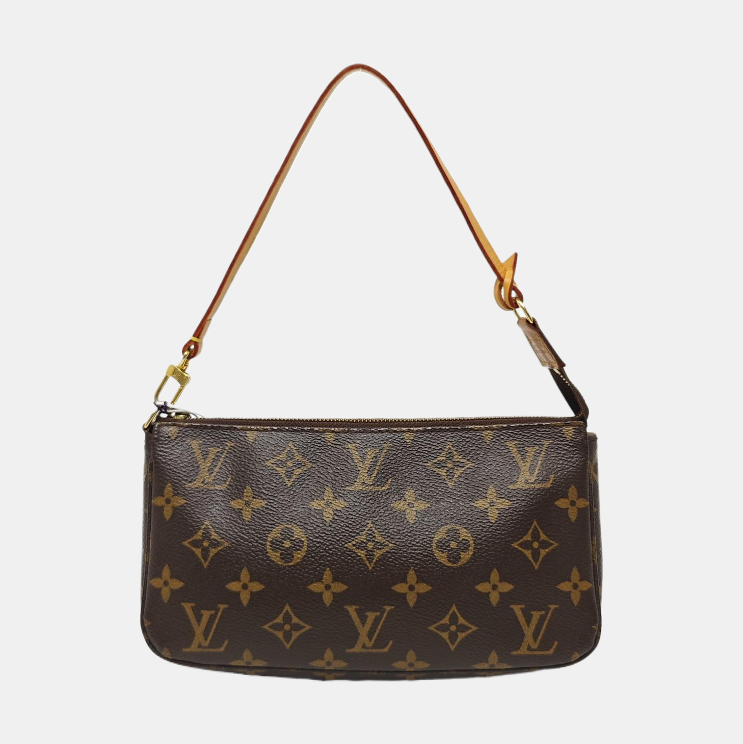 ACCESSOIRES GM Monogram Coated Canvas Brown