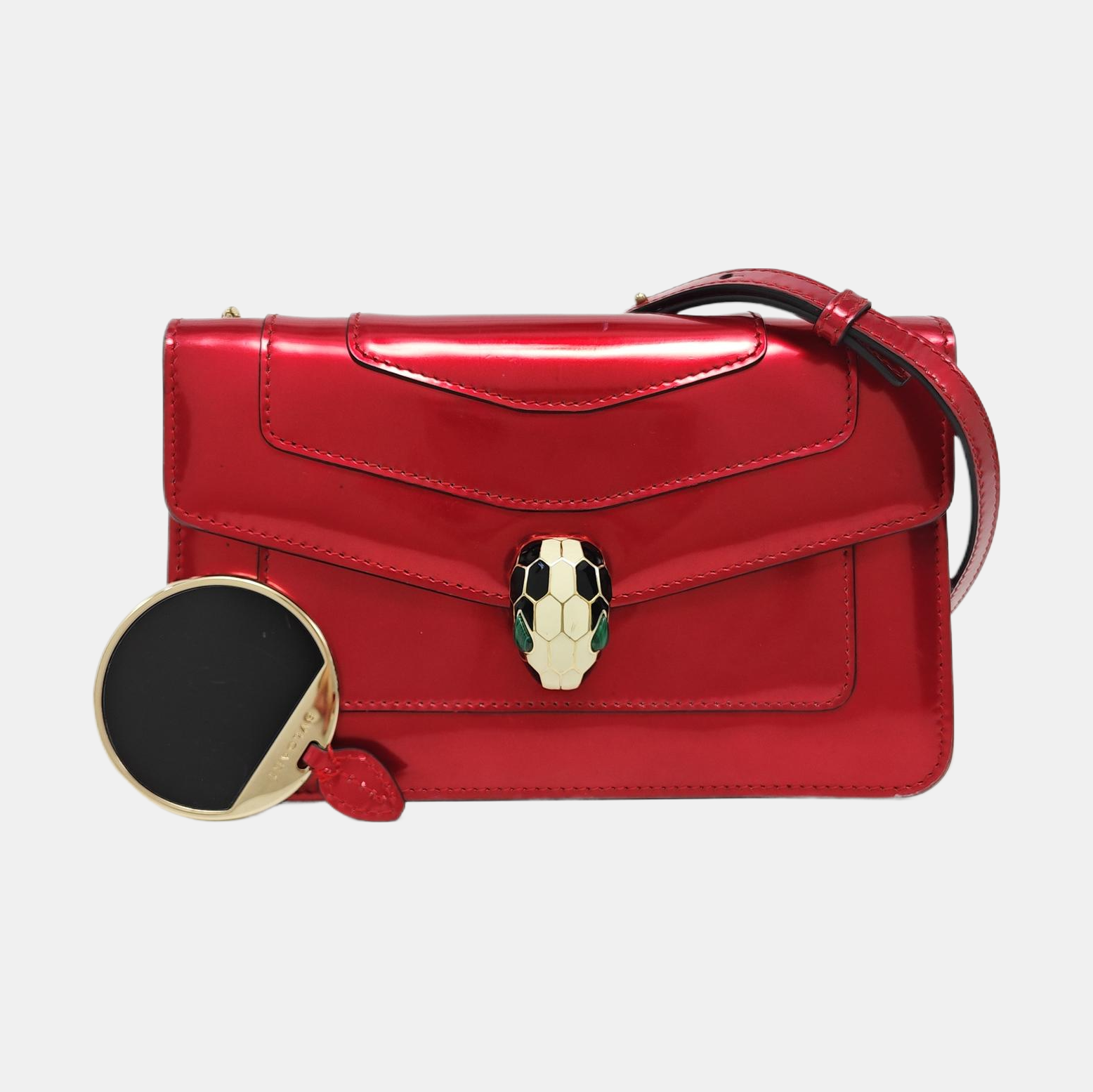 SERPENTI FOREVER Small Patent Leather Red