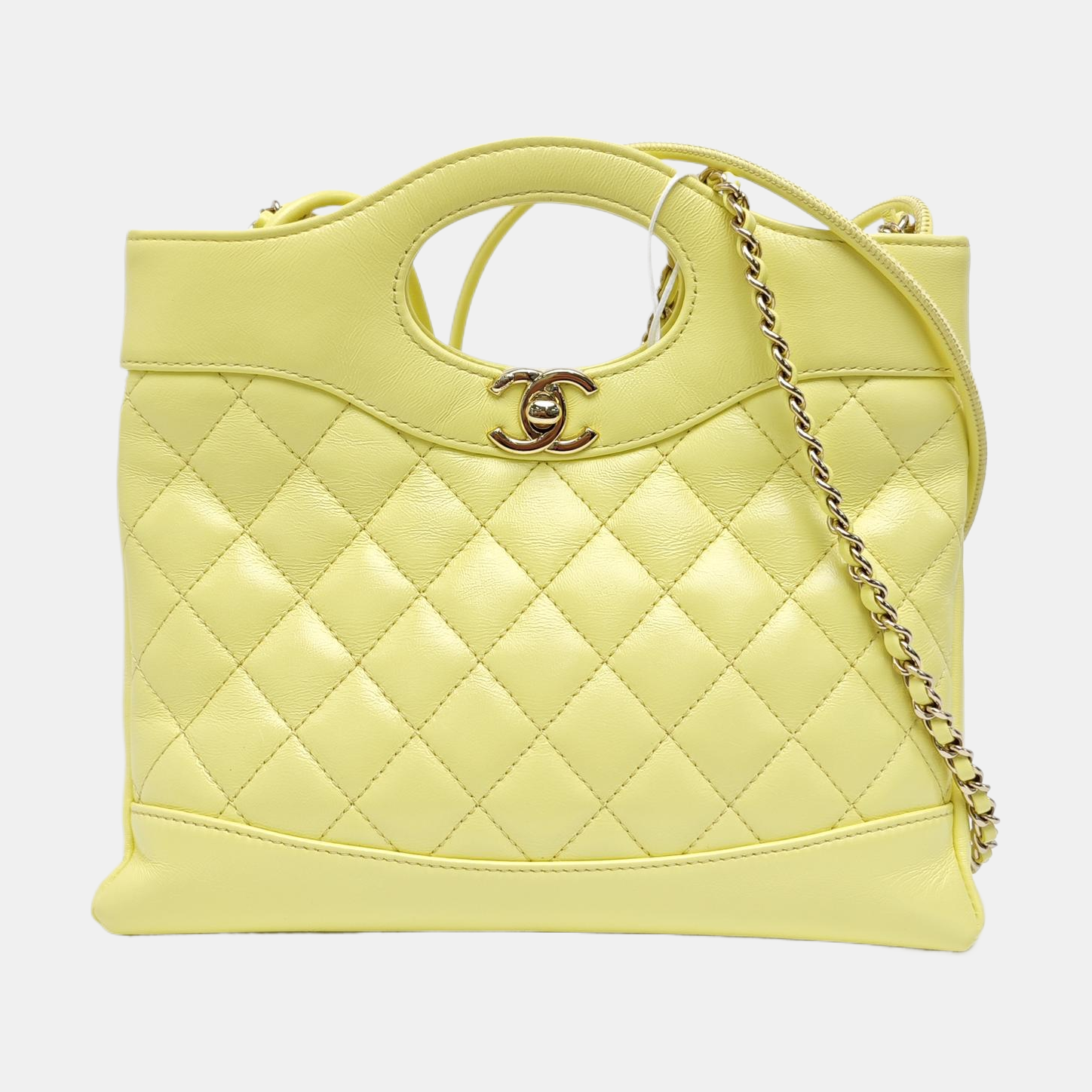 CHANEL 31 Quilted Lambskin Yellow