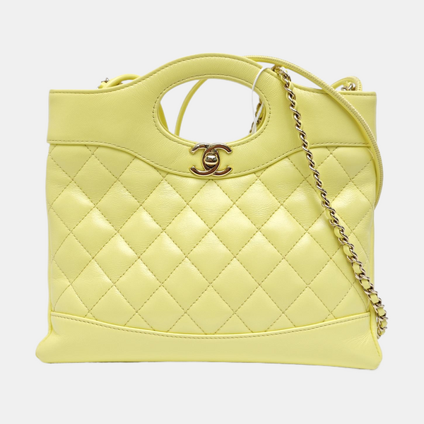 CHANEL 31 Quilted Lambskin Yellow