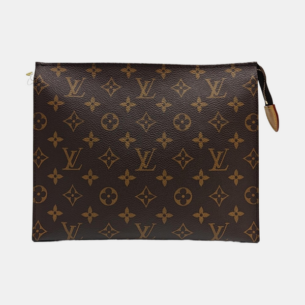 TOILET POCKET 26 Monogram Coated Canvas Brown