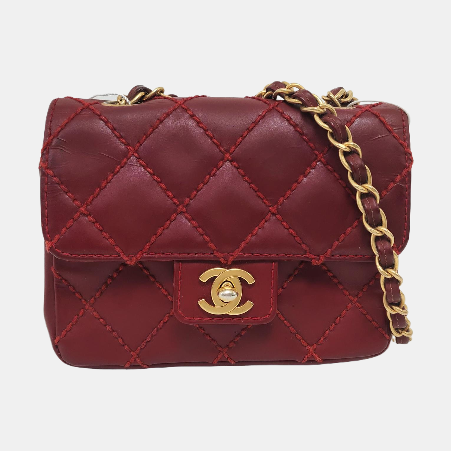 Quilted Calfskin Red