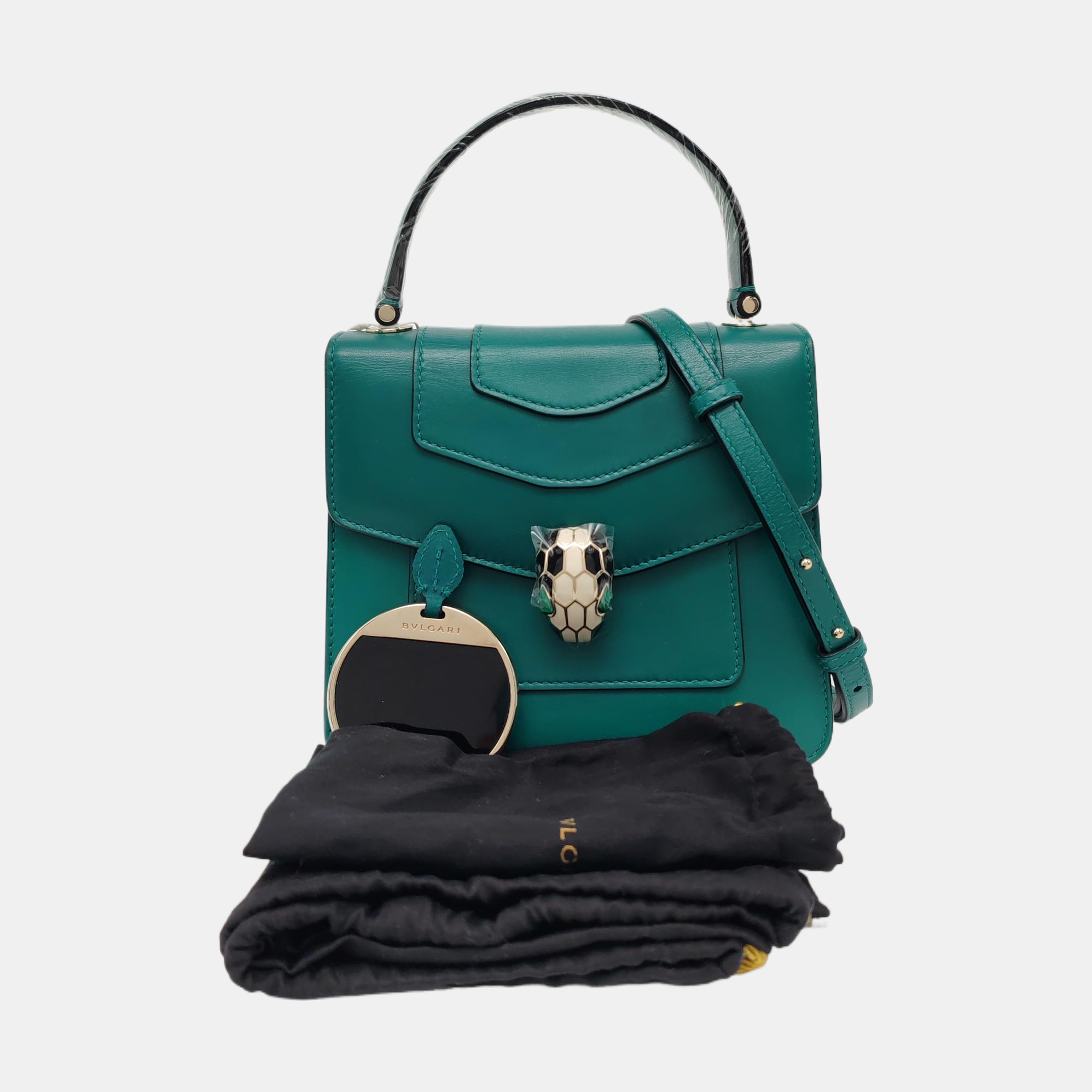 SERPENTI FOREVER Small Calfskin Green