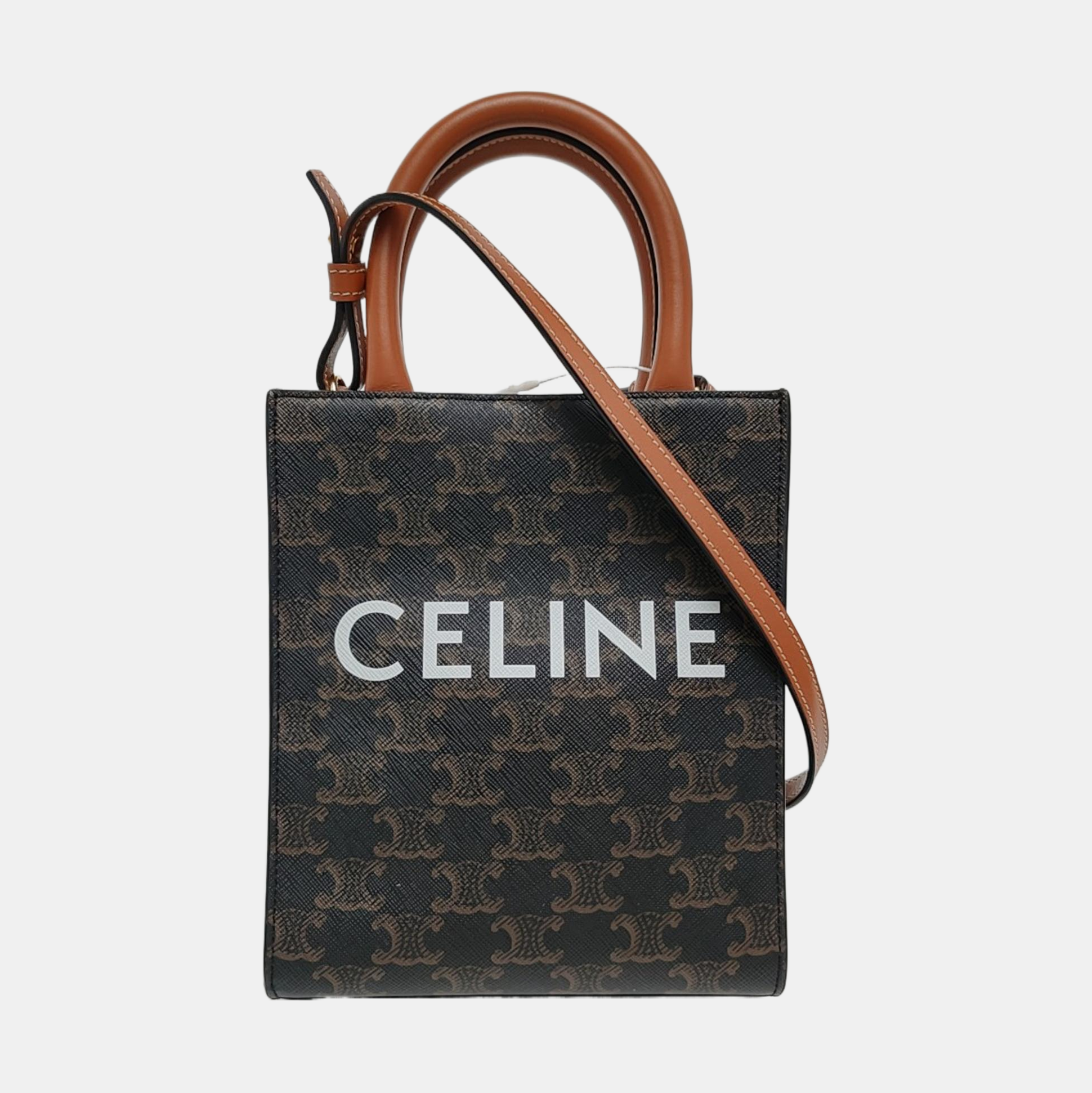 CABAS CELINE Mini Coated Canvas Brown
