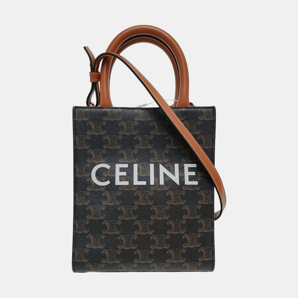 CABAS CELINE Mini Coated Canvas Brown