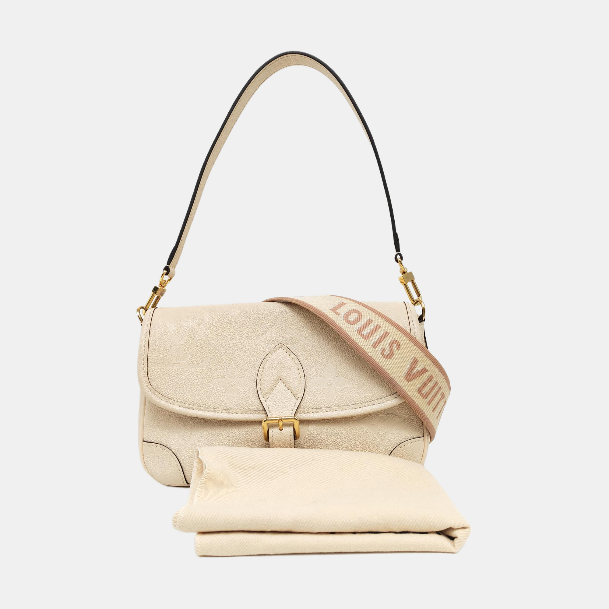 DIANE Monogram Calfskin Beige