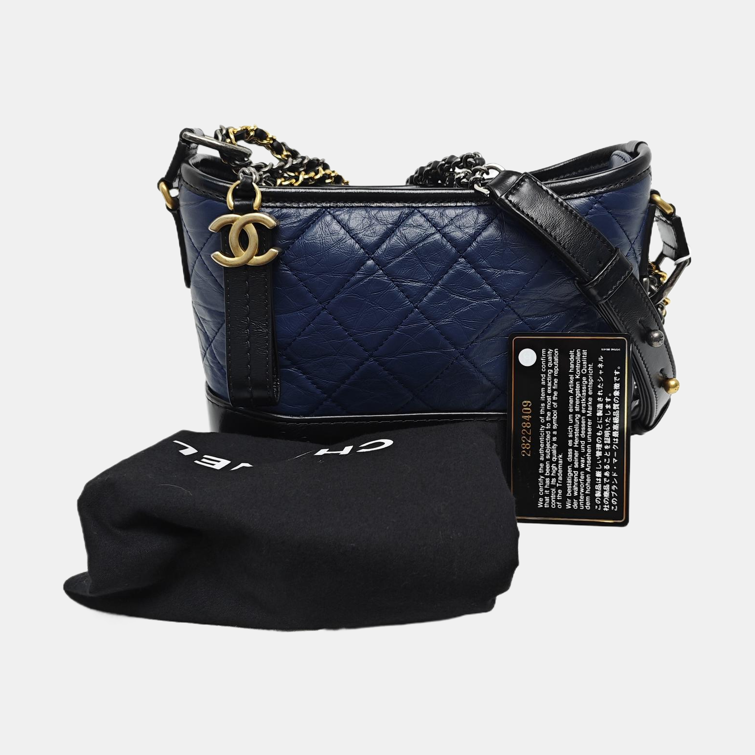 GABRIELLE Quilted Calfskin Blue