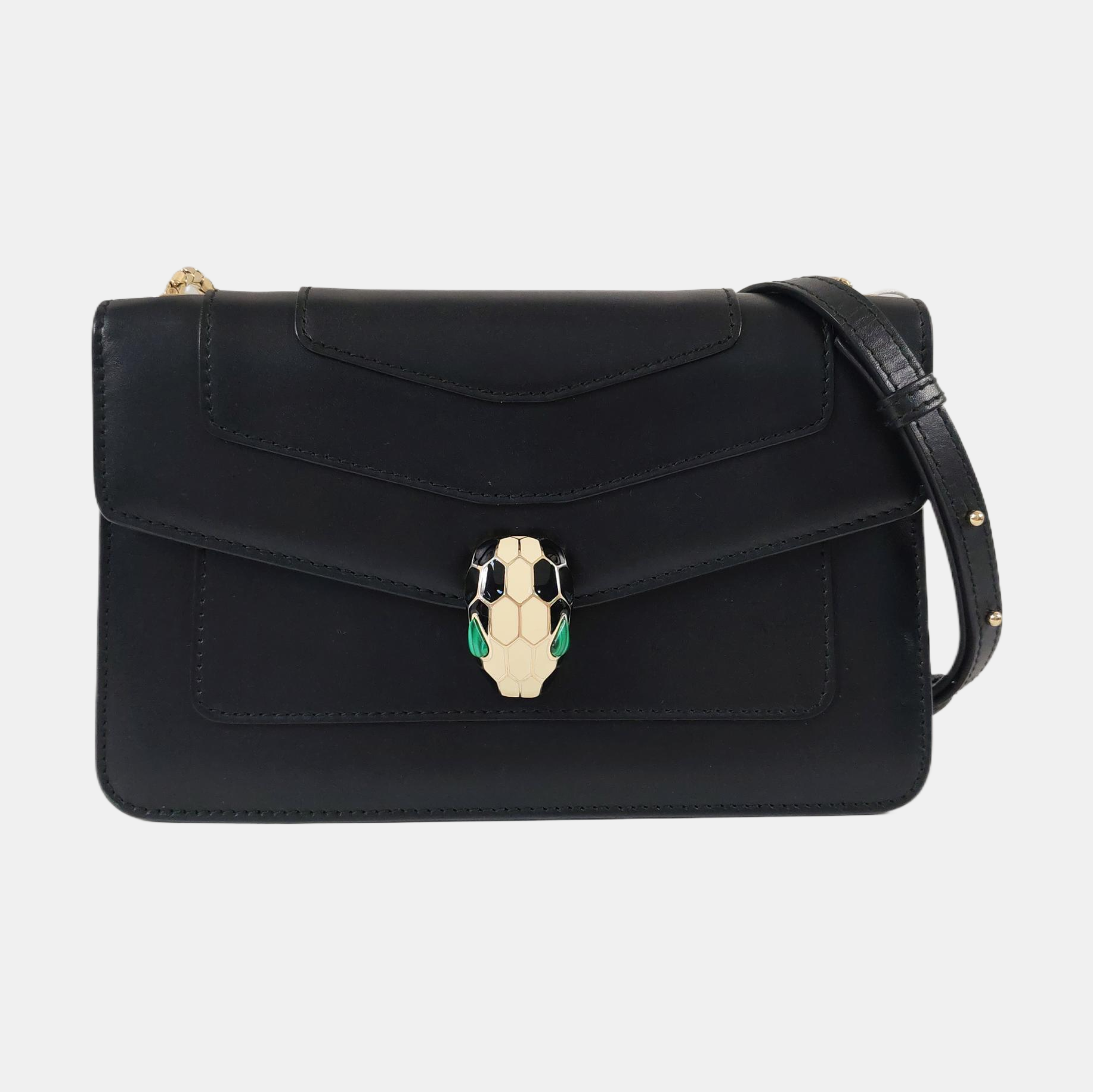 SERPENTI FOREVER Small Calfskin Black