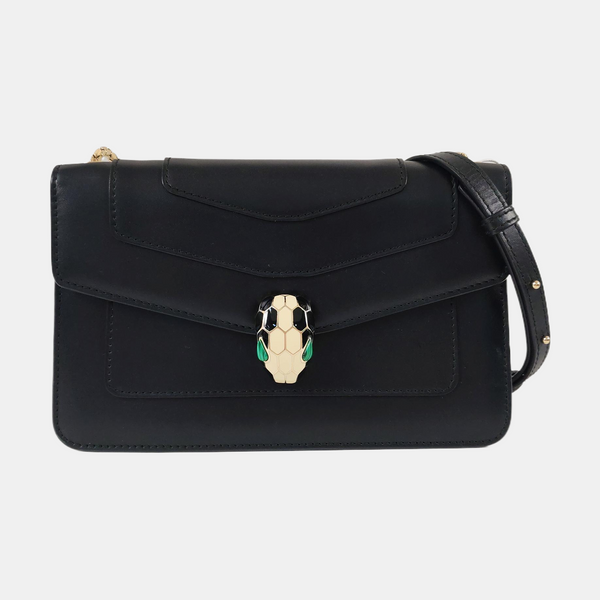 SERPENTI FOREVER Small Calfskin Black