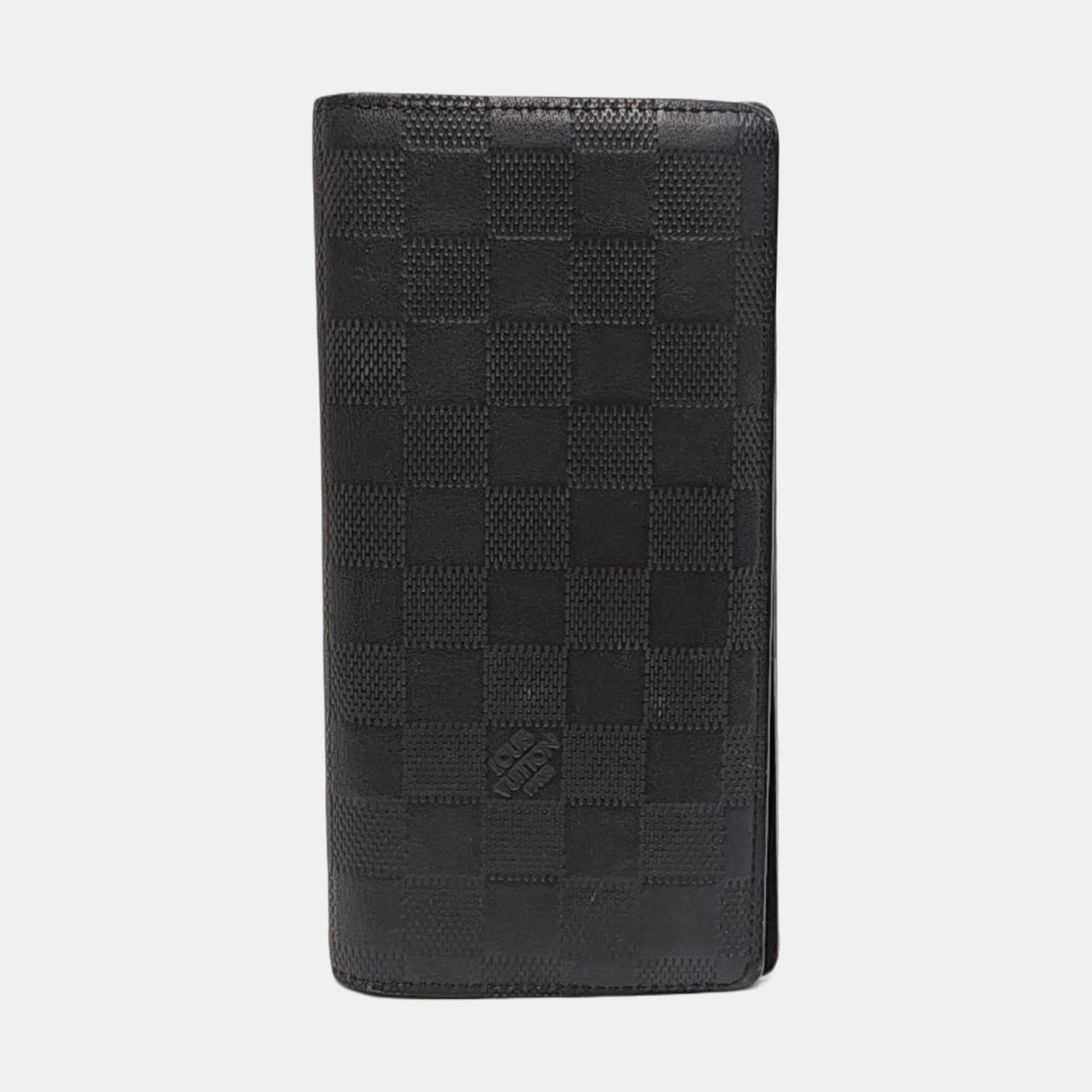 BRAZZA Damier Graphite Calfskin Black Wallet
