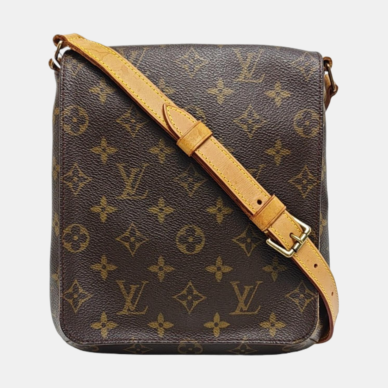 MUSETTE TANGO PM Monogram Coated Canvas Brown