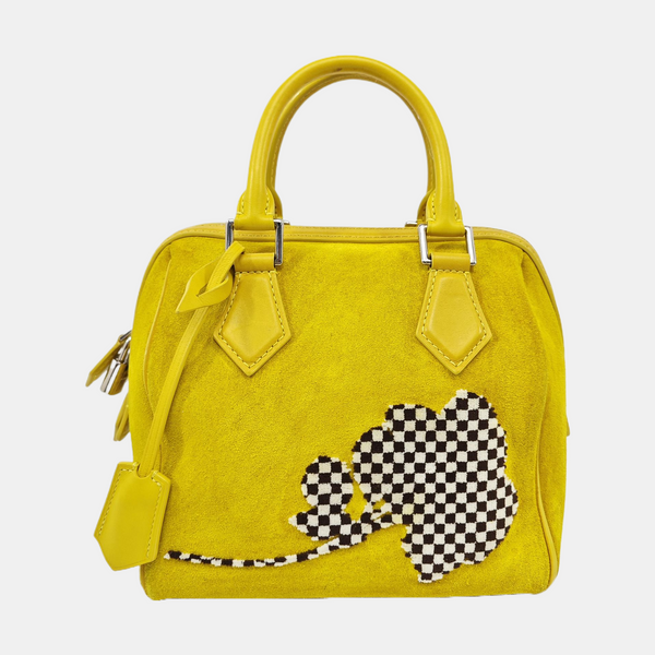 SPEEDY CUBE PM Damier Calfskin Yellow