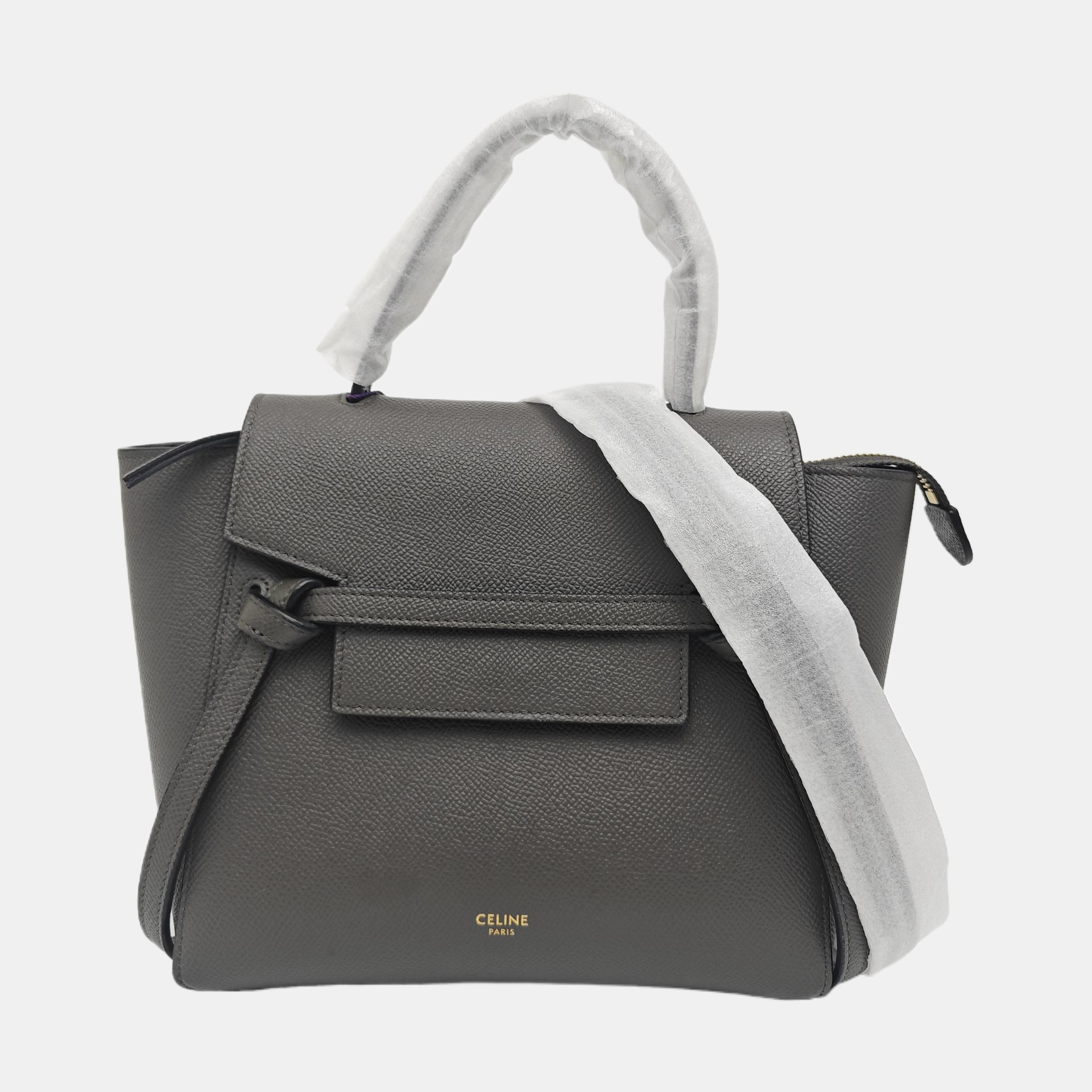 BELT Nano Calfskin Gray