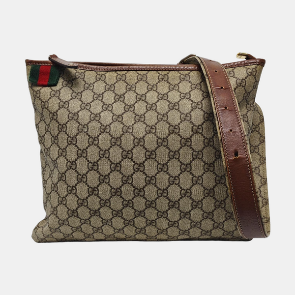 Monogram Canvas Shoulder Bag Black