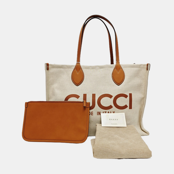 Canvas Tote Bag Beige