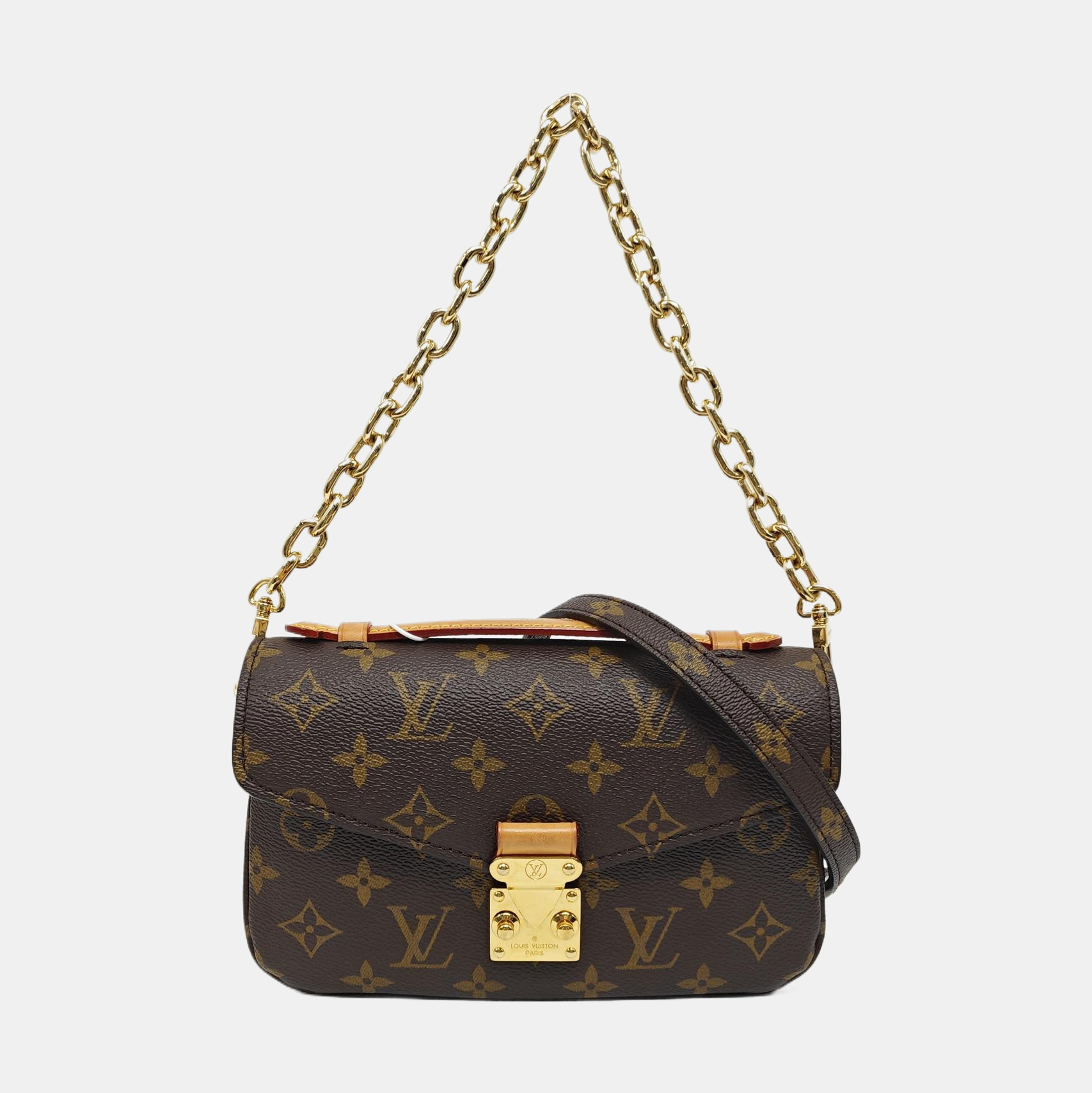MÉTIS EAST WEST Monogram Coated Canvas Brown