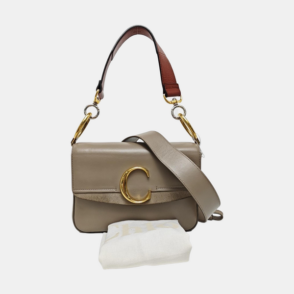Chloé C Small Calfskin Gray