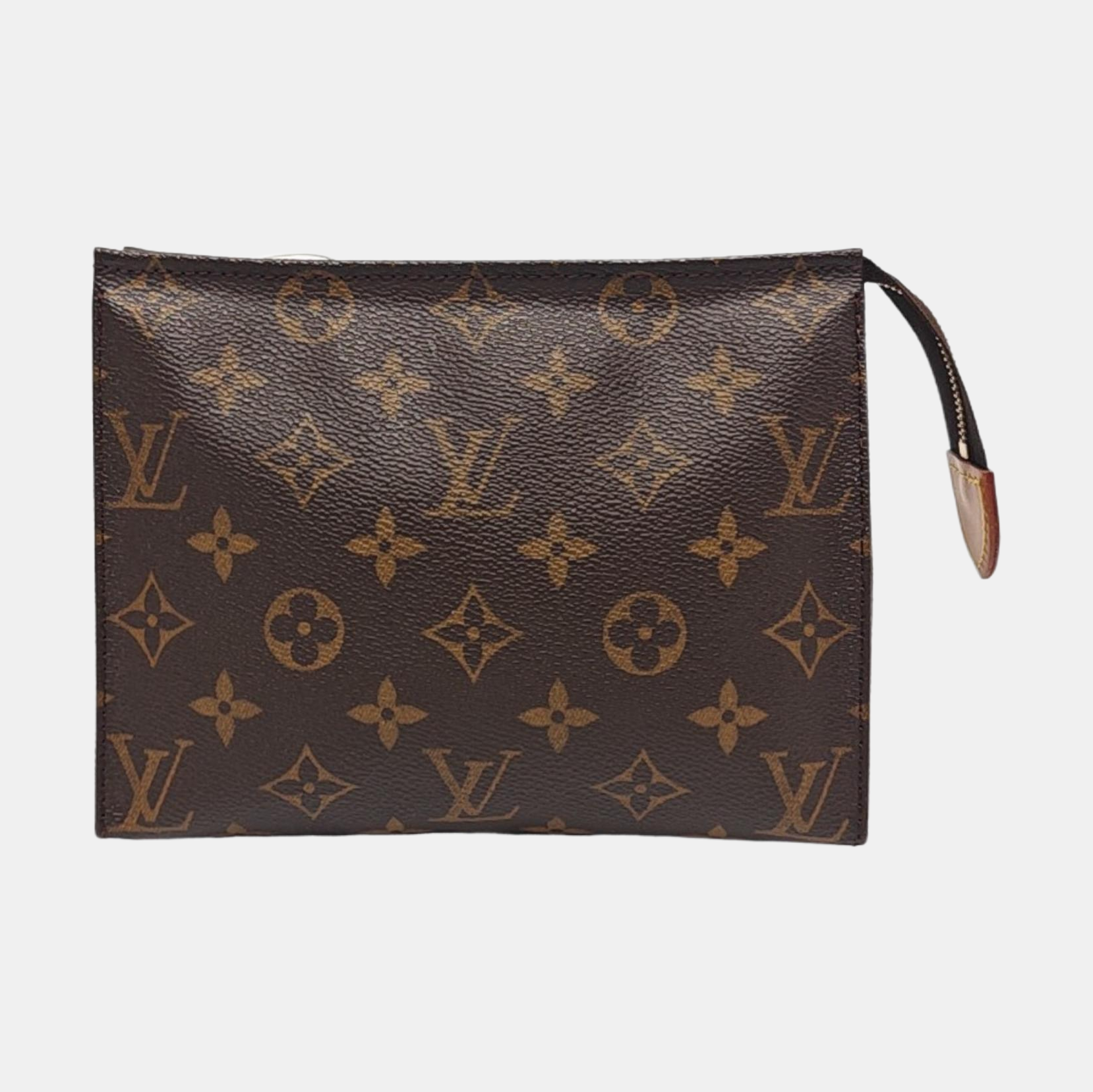 TOILET POCKET 19 Monogram Coated Canvas Brown
