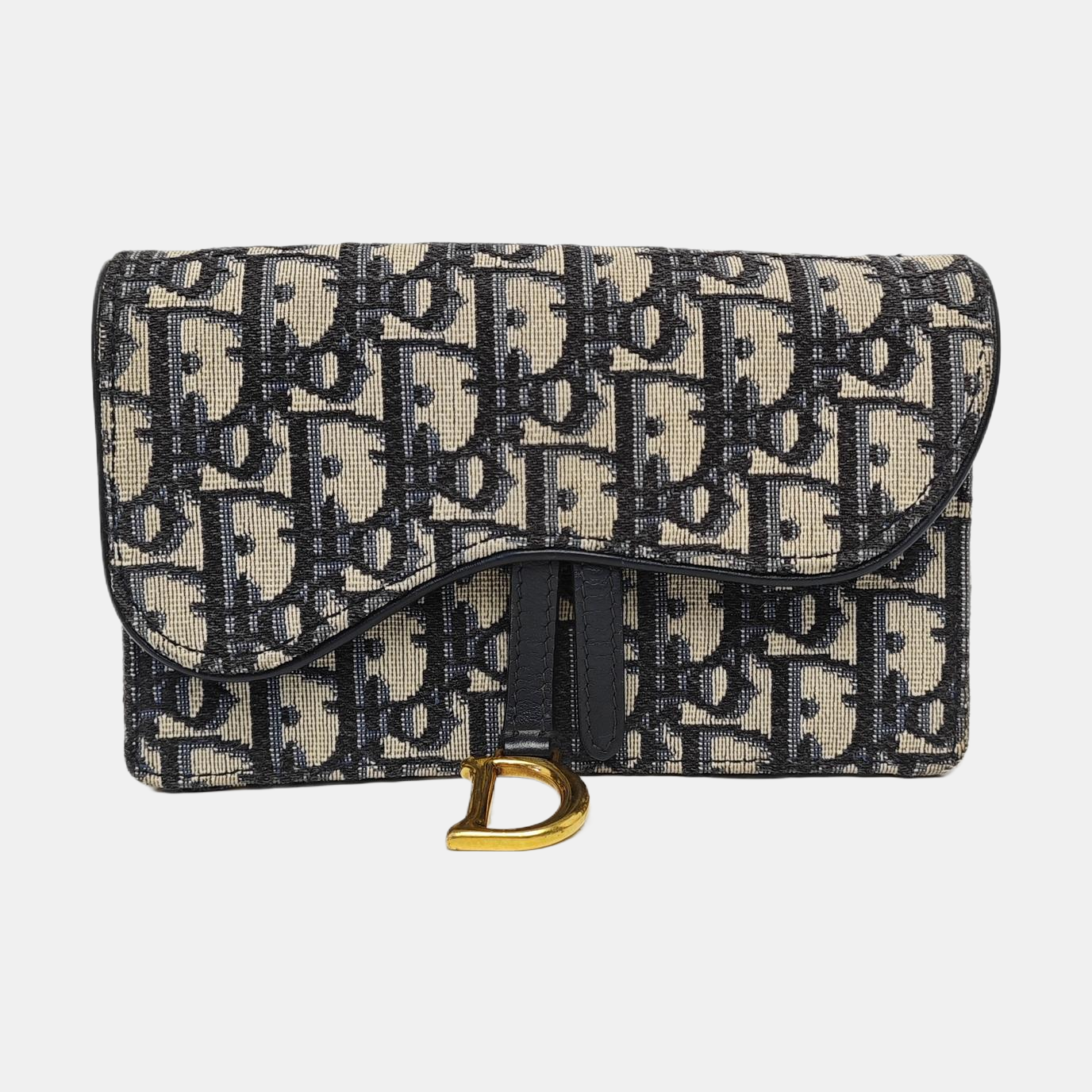Saddle Mini Oblique Canvas Blue