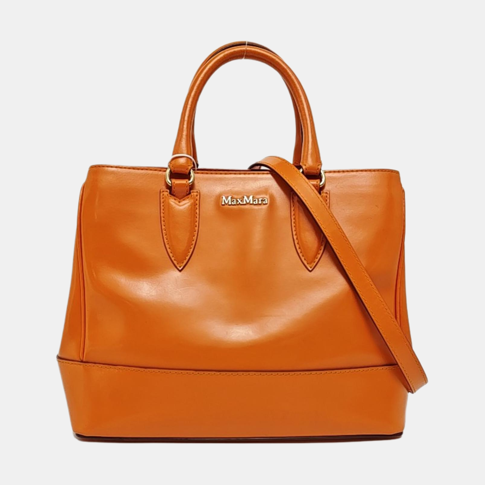 Calfskin Shoulder Bag Orange