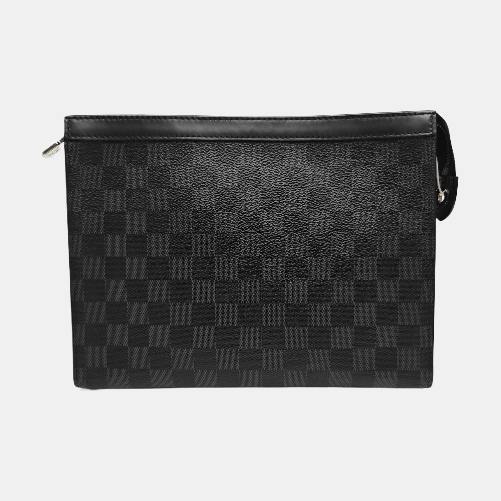 Pochette Voyag MM Damier Graphite Coated Canvas Gray