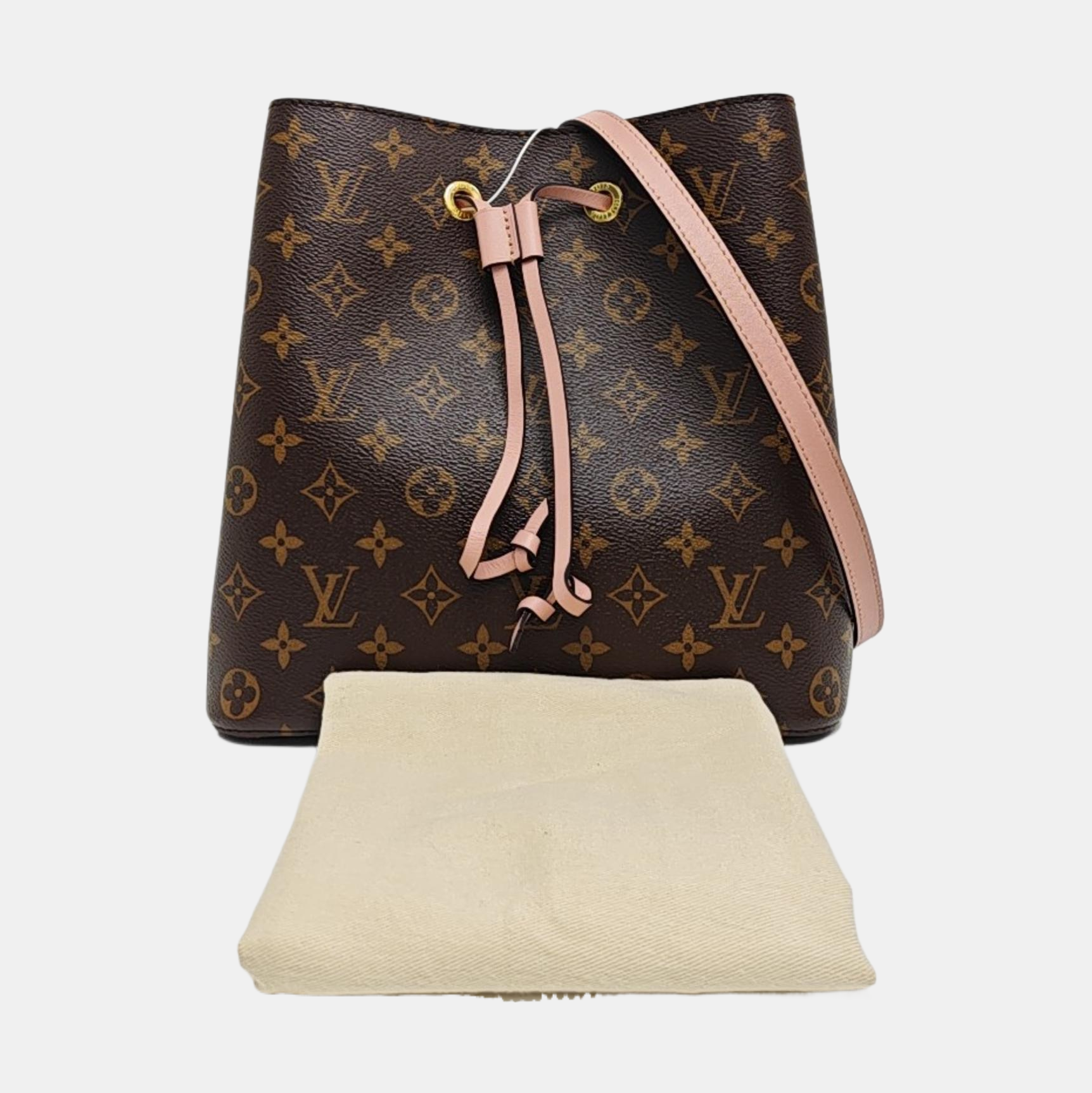 NÉONOÉ MM Monogram Coated Canvas Brown