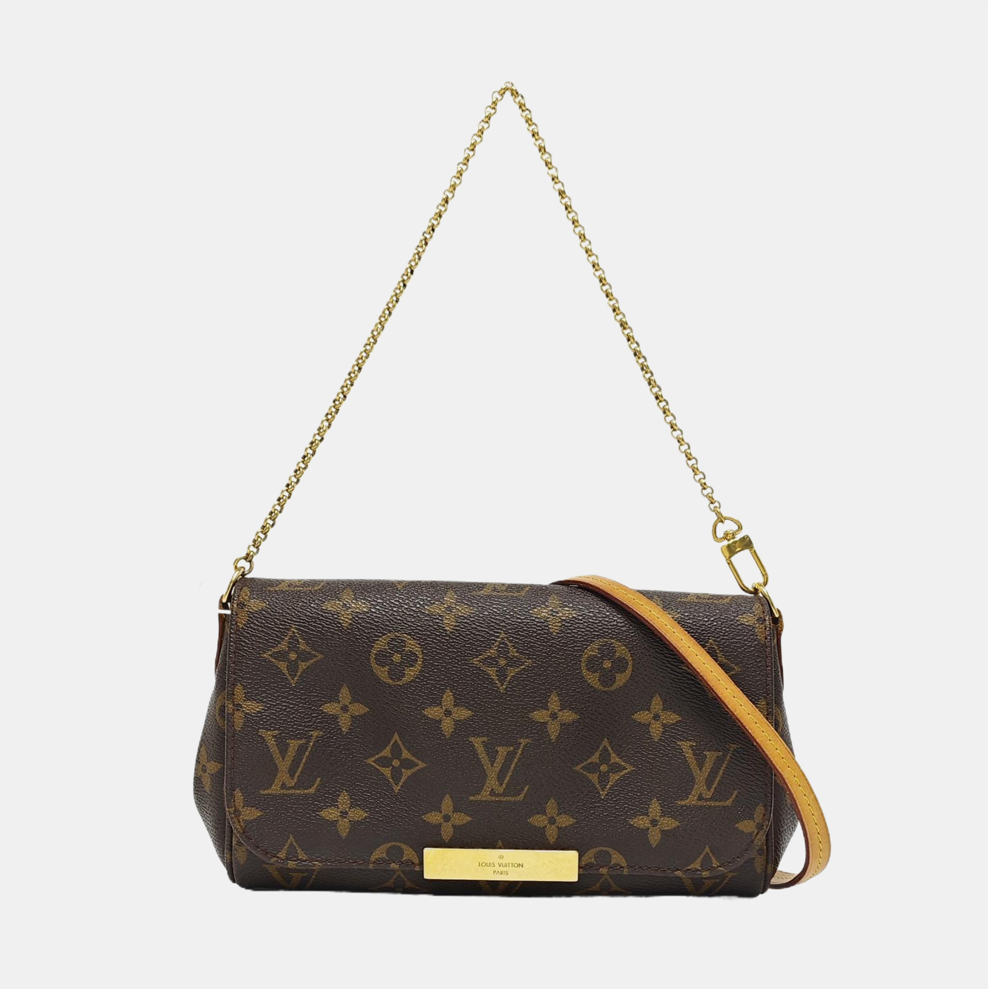 FAVORITE PM Monogram Coated Canvas Brown