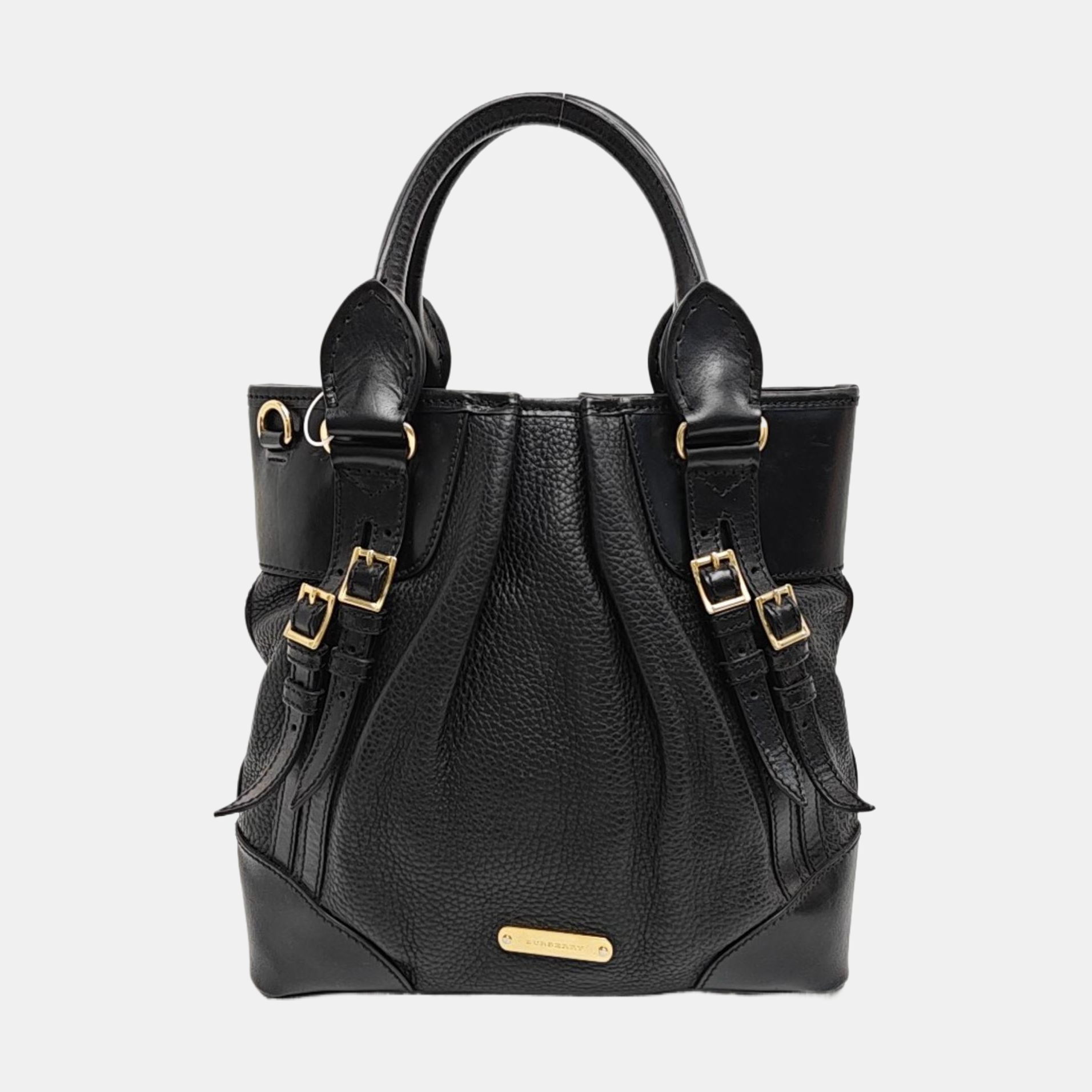 Calfskin Tote Bag Small Black