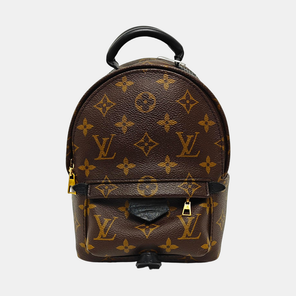 PALM SPRINGS Mini Monogram Coated Canvas Brown