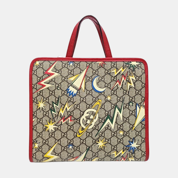 Children’s GG Bucket Monogram Coated Canvas Beige
