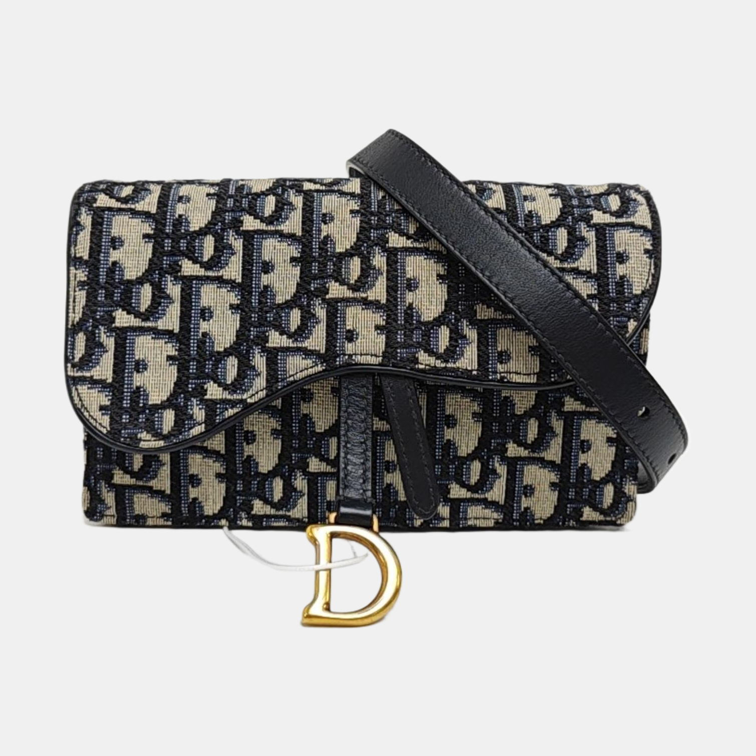 Saddle Mini Oblique Canvas Blue
