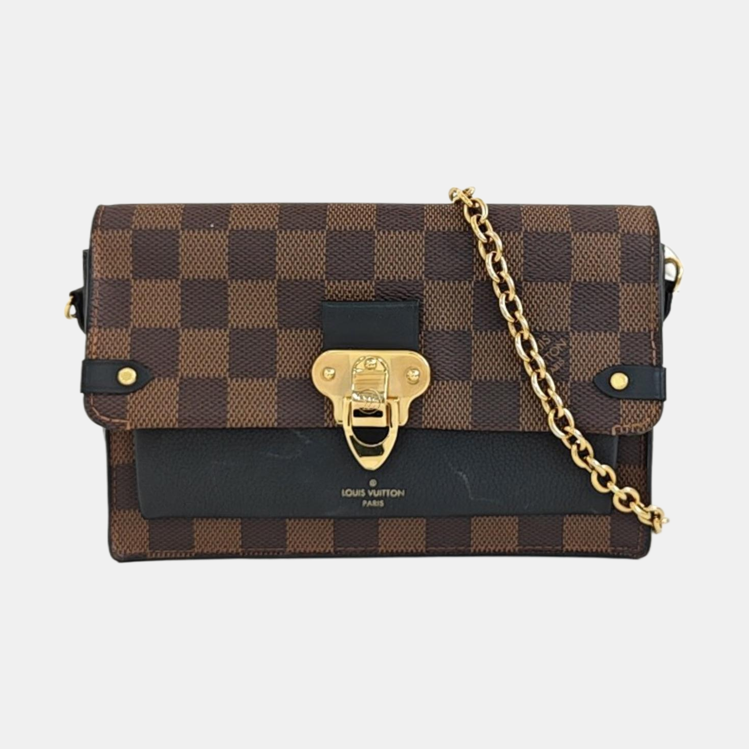 VAVIN Damier Ebene Coated Canvas Brown