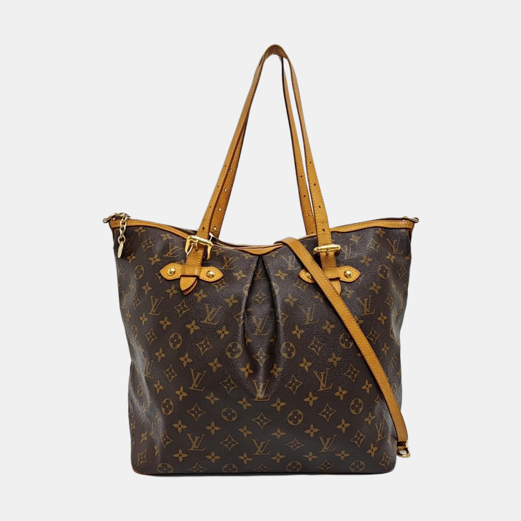 PALERMO GM Monogram Coated Canvas Brown