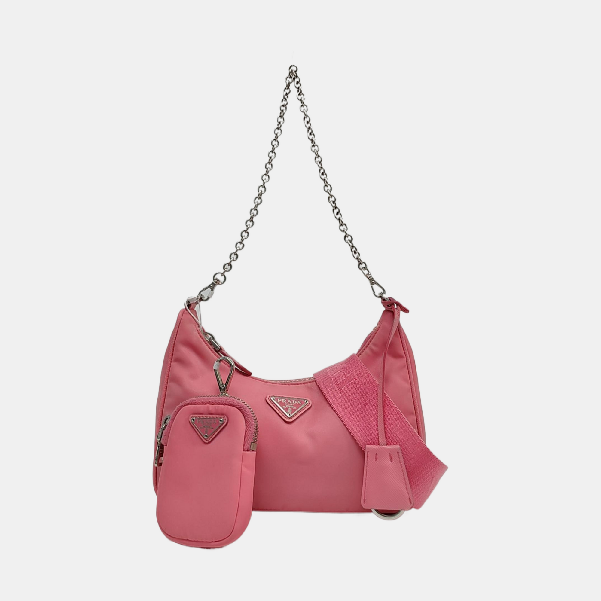 Authenticated pre-owned  Re-Edition2000 Mini Nylon Pink - Shoulder Bag at Looply