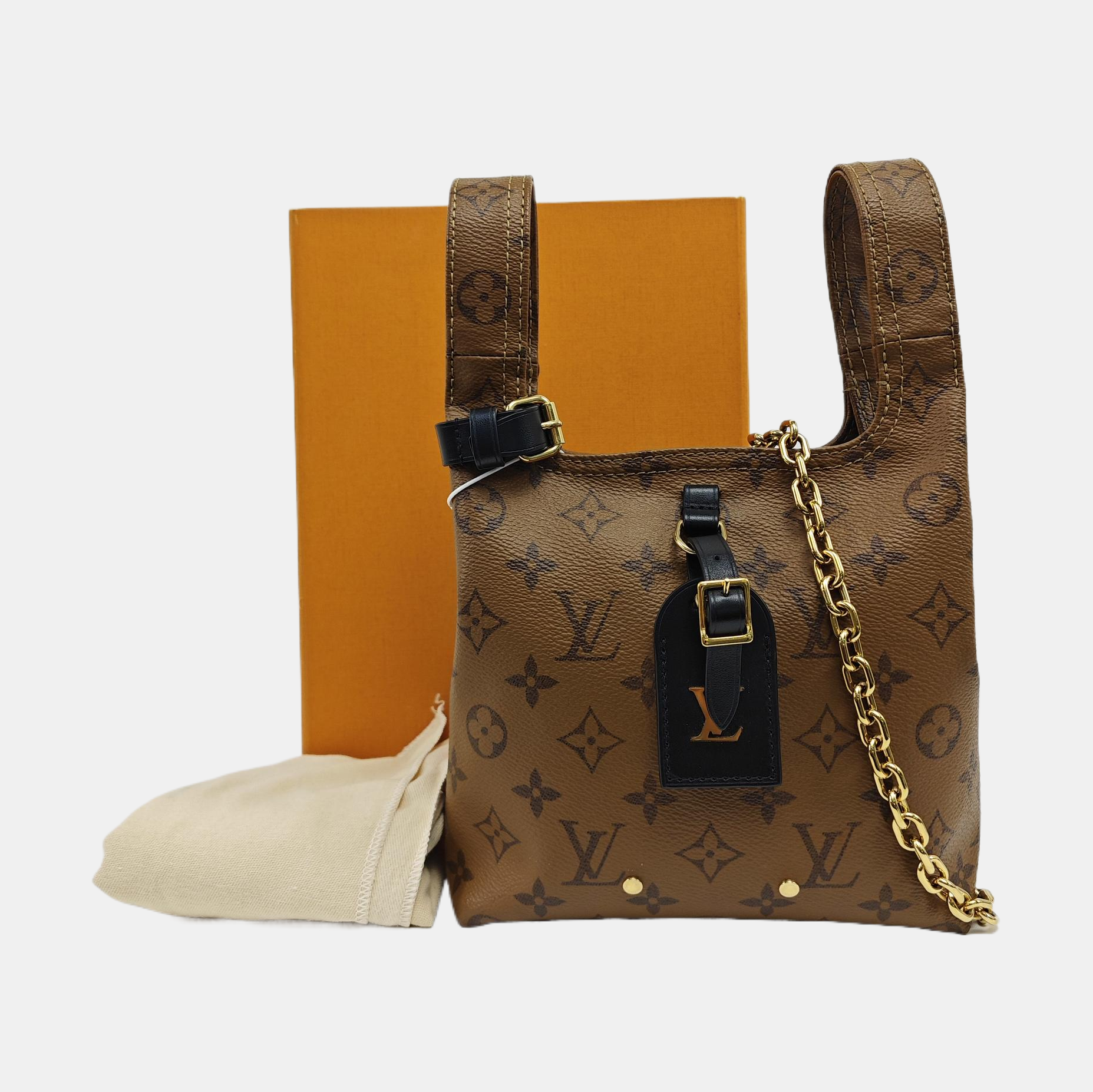 ATLANTIS PM Monogram Coated Canvas Brown