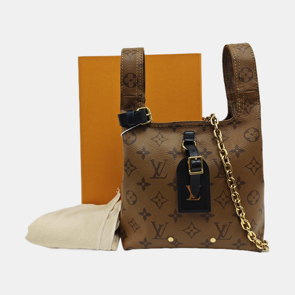 ATLANTIS PM Monogram Coated Canvas Brown