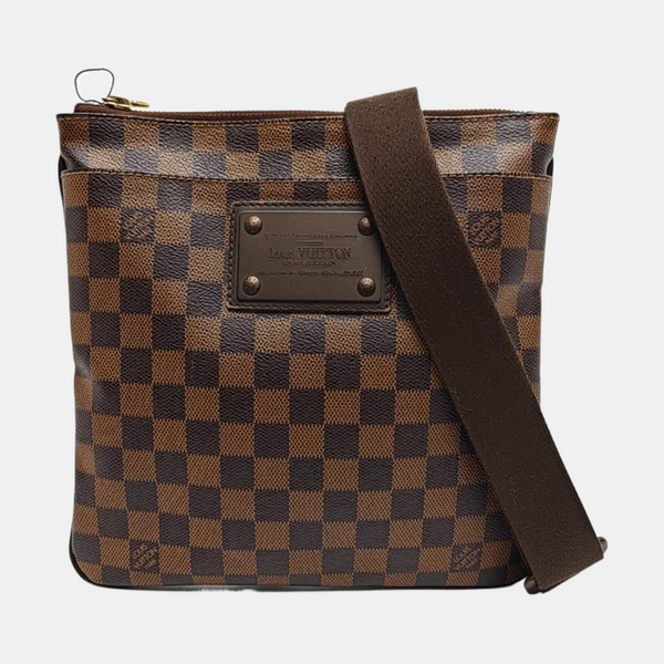 BROOKLYN Damier Ebene Coated Canvas Brown