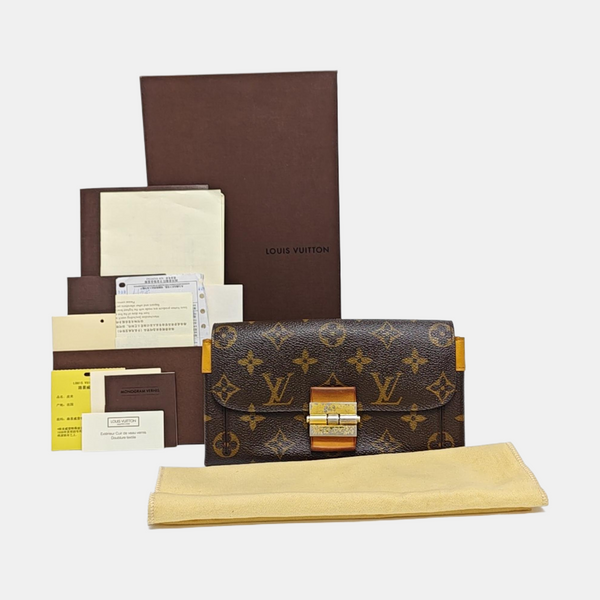 ELYSEE Monogram Coated Canvas Brown