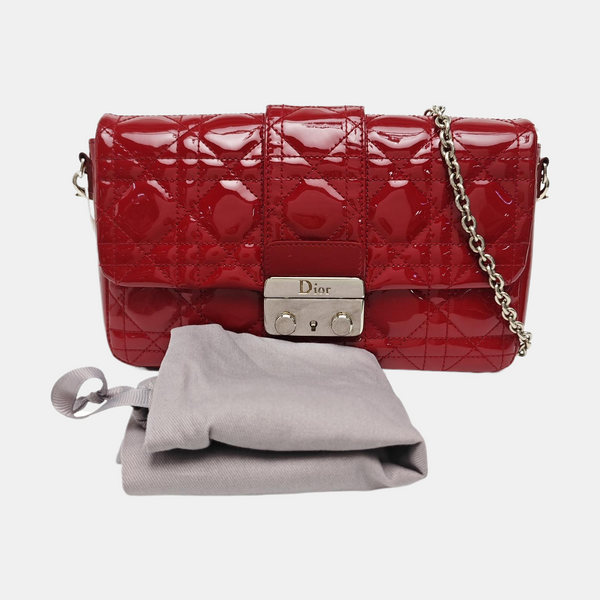 New Lock Cannage Patent Leather Red