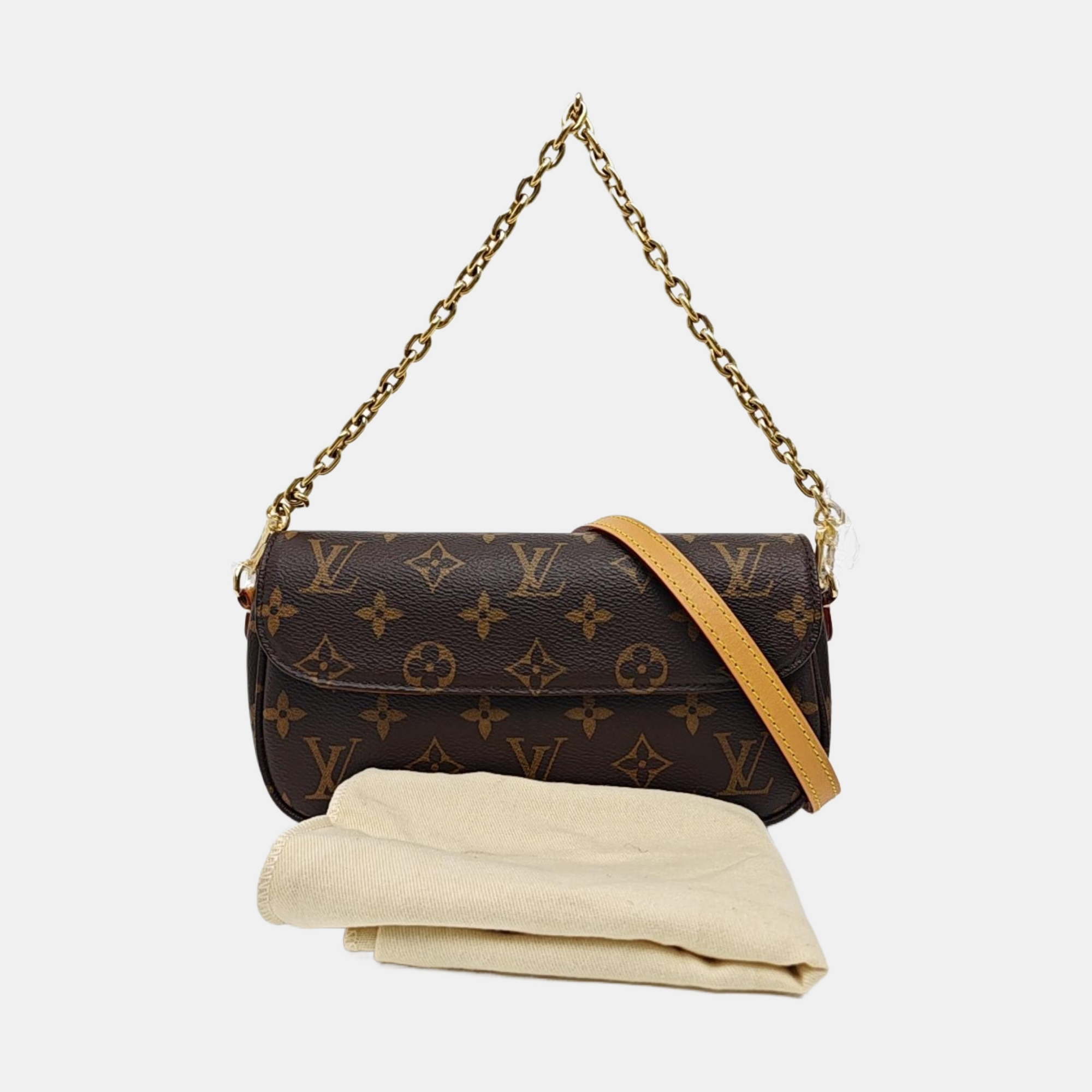 IVY Monogram Coated Canvas Brown