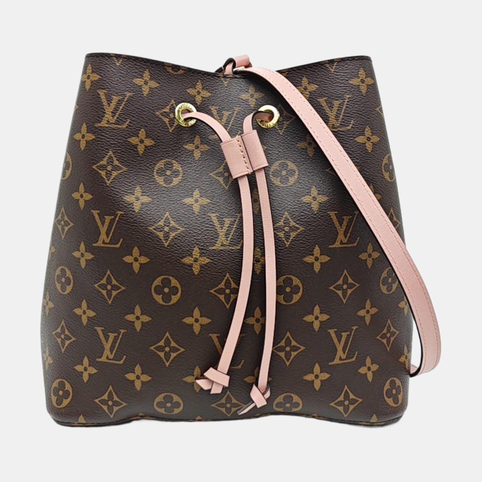 NÉONOÉ MM Monogram Coated Canvas Brown